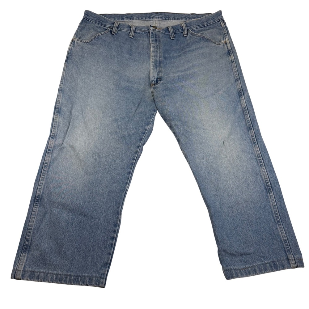Rustler‎ Mens 44x30 Jeans Light Stone Wash Regular Fit Straight Leg 87619SW